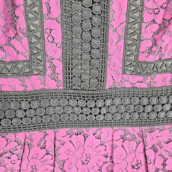 Eliza J Size 6 Fit & Flare Womens Lace Cocktail Party Elegant Evening Dress - Picture 8 of 11